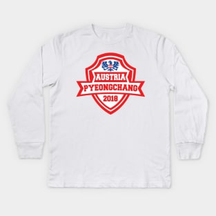 Team Austria Pyeongchang 2018 Kids Long Sleeve T-Shirt